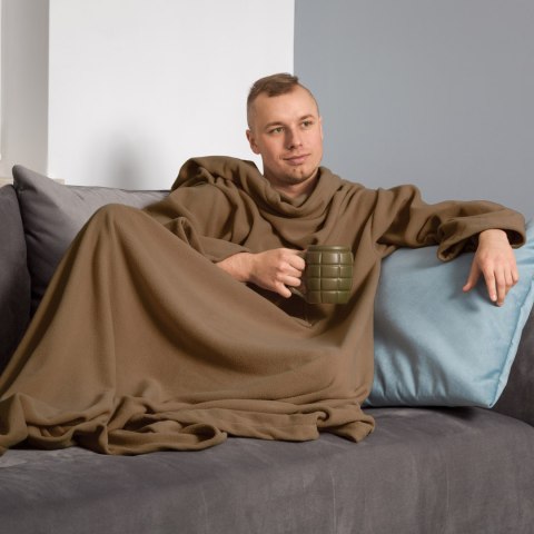 Kocyko - Szlafrok Cappuccino koc z rękawami POLSKI Kocyko - Szlafrok Cappuccino koc z rękawami POLSKI