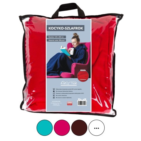 Kocyko - Szlafrok Czarny z rękawami gruby polarowy Kocyko - Szlafrok Czarny z rękawami gruby polarowy