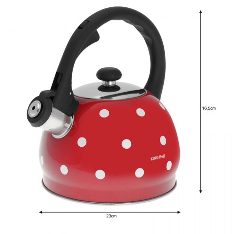 CZAJNIK EMALIOWANY W GROSZKI KiNGHOFF 2.0L KH-1049 CZAJNIK EMALIOWANY W GROSZKI KiNGHOFF 2.0L KH-1049
