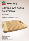 DESKA DO KROJENIA 33 X 23CM BAMBUSOWA KiNGHOFF KH-1141