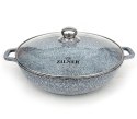 GARNEK MARMUROWY WOK 3.3L 28CM ZILNER ZL-7069