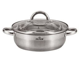 GARNEK STAL.NIERDZ. PŁASKI 3.5L 24CM ZILNER ZL-7403