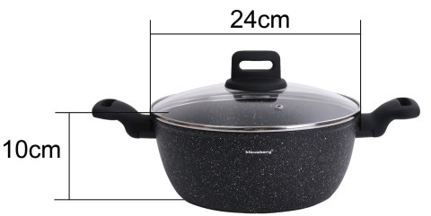 GARNEK Z POWŁOKĄ MARMUROWĄ 24CM 3.7L KLAUSBERG KB-7671 GARNEK Z POWŁOKĄ MARMUROWĄ 24CM 3.7L KLAUSBERG KB-7671