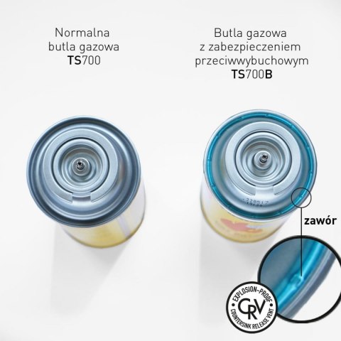 GAZ NABÓJ GAZOWY / PRZECIWYBUCHOWY SYSTEM CRV / KARTUSZ 227g / TYP MSF-1a TIROSS TS-700B GAZ NABÓJ GAZOWY / PRZECIWYBUCHOWY SYSTEM CRV / KARTUSZ 227g / TYP MSF-1a TIROSS TS-700B