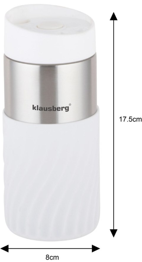 KUBEK TERMICZNY 300ML KLAUSBERG BIAŁY KB-7631 KUBEK TERMICZNY 300ML KLAUSBERG BIAŁY KB-7631