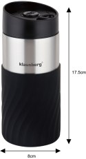 KUBEK TERMICZNY 300ML KLAUSBERG CZARNY KB-7629