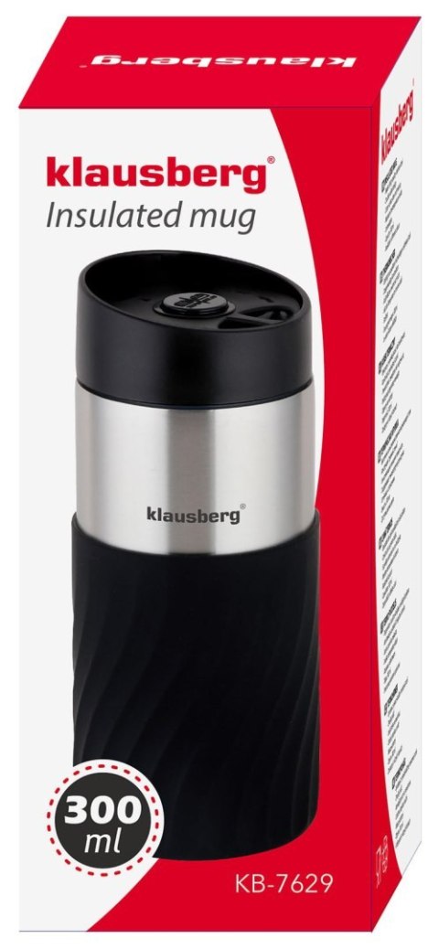 KUBEK TERMICZNY 300ML KLAUSBERG SZARY KB-7630 KUBEK TERMICZNY 300ML KLAUSBERG SZARY KB-7630