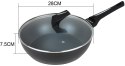 PATELNIA GŁĘBOKA Z POWŁOKĄ MARMUROWĄ NON-STICK 28CM KLAUSBERG KB-7692