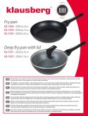 PATELNIA GŁĘBOKA Z POWŁOKĄ MARMUROWĄ NON-STICK 28CM KLAUSBERG KB-7692