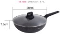 PATELNIA WOK Z POWŁOKĄ MARMUROWĄ 28CM KLAUSBERG KB-7668