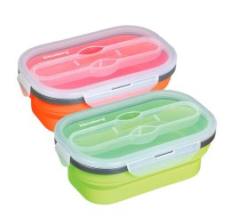 POJEMNIK LUNCHBOX SILIKONOWY 800ml 1-KOMOROWY KLAUSBERG KB-7022