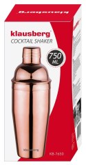 SHAKER BARMAŃSKI DO DRINKÓW KOKTAJLI 750ML ROSEGOLD KLAUSBERG KB-7650