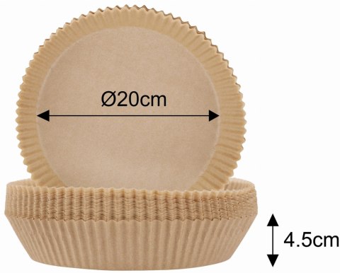 WKŁADY PAPIEROWE DO FRYTOWNICY 20CM 100 SZTUK KLAUSBERG KB-7780 WKŁADY PAPIEROWE DO FRYTOWNICY 20CM 100 SZTUK KLAUSBERG KB-7780