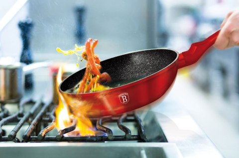 WOK GRANITOWY 28cm Z POKRYWKĄ BERLINGER HAUS METALLIC LINE BURGUNDY BH-1265-N WOK GRANITOWY 28cm Z POKRYWKĄ BERLINGER HAUS METALLIC LINE BURGUNDY BH-1265-N