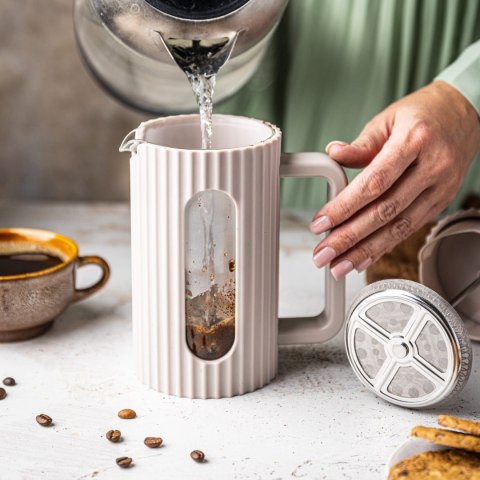 ZAPARZACZ DO HERBATY KAWY SZKLANY FRENCH PRESS 1000 ML BEŻOWY KLAUSBERG KB-7754 ZAPARZACZ DO HERBATY KAWY SZKLANY FRENCH PRESS 1000 ML BEŻOWY KLAUSBERG KB-7754