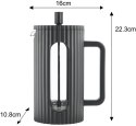 ZAPARZACZ DO HERBATY KAWY SZKLANY FRENCH PRESS 1000 ML CZARNY KLAUSBERG KB-7751