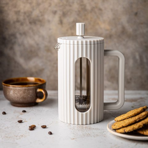 ZAPARZACZ DO HERBATY KAWY SZKLANY FRENCH PRESS 1000 ML KREMOWY KLAUSBERG KB-7753 ZAPARZACZ DO HERBATY KAWY SZKLANY FRENCH PRESS 1000 ML KREMOWY KLAUSBERG KB-7753