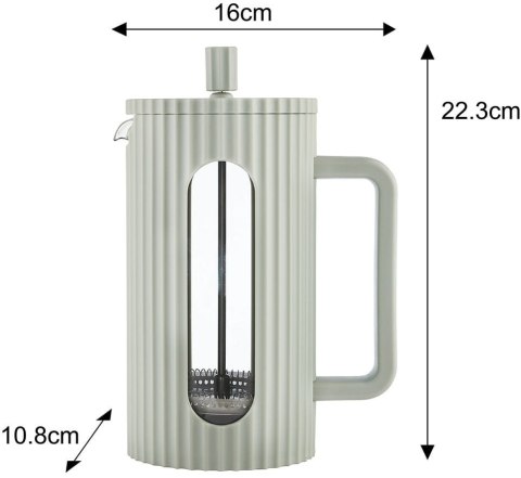 ZAPARZACZ DO HERBATY KAWY SZKLANY FRENCH PRESS 1000 ML ZIELONY KLAUSBERG KB-7755 ZAPARZACZ DO HERBATY KAWY SZKLANY FRENCH PRESS 1000 ML ZIELONY KLAUSBERG KB-7755