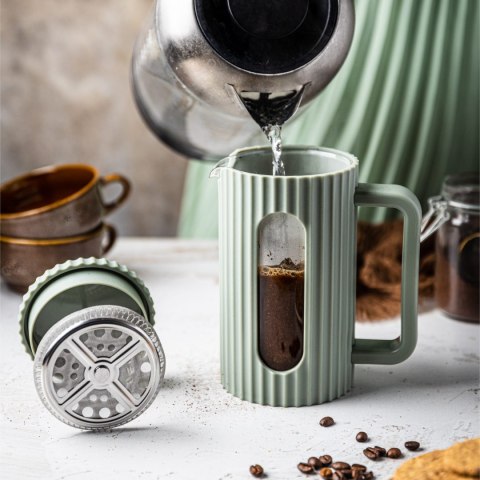 ZAPARZACZ DO HERBATY KAWY SZKLANY FRENCH PRESS 1000 ML ZIELONY KLAUSBERG KB-7755 ZAPARZACZ DO HERBATY KAWY SZKLANY FRENCH PRESS 1000 ML ZIELONY KLAUSBERG KB-7755
