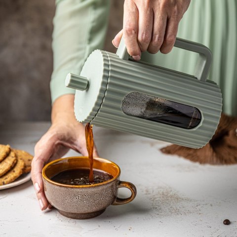 ZAPARZACZ DO HERBATY KAWY SZKLANY FRENCH PRESS 1000 ML ZIELONY KLAUSBERG KB-7755 ZAPARZACZ DO HERBATY KAWY SZKLANY FRENCH PRESS 1000 ML ZIELONY KLAUSBERG KB-7755