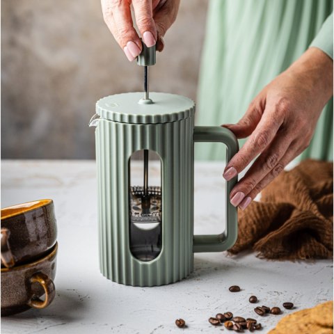 ZAPARZACZ DO HERBATY KAWY SZKLANY FRENCH PRESS 1000 ML ZIELONY KLAUSBERG KB-7755 ZAPARZACZ DO HERBATY KAWY SZKLANY FRENCH PRESS 1000 ML ZIELONY KLAUSBERG KB-7755