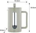 ZAPARZACZ DO HERBATY KAWY SZKLANY FRENCH PRESS 600 ML ZIELONY KLAUSBERG KB-7750