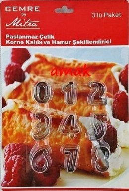 Foremki do ciastek CYFERKI 0-9 | MJ9604