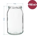 Słoiki 6szt. + zakrętki 900ml | 132902