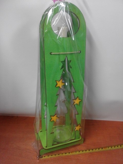 Stojak + butelka CHOINKA 40 x 14 cm. P244 Stojak + butelka CHOINKA 40 x 14 cm. P244