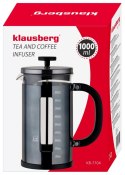 ZAPARZACZ DO KAWY I HERBATY 1.0L FRENCH PRESS KLAUSBERG KB-7704