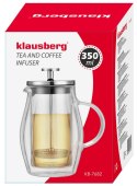 ZAPARZACZ DO KAWY/HERBATY 0,35L FRENCH PRESS KLAUSBERG KB-7682