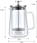 ZAPARZACZ DO KAWY/HERBATY 0,35L FRENCH PRESS KLAUSBERG KB-7684