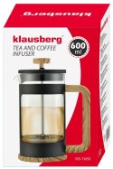 ZAPARZACZ DO KAWY/HERBATY 0,60L FRENCH PRESS KLAUSBERG KB-7680