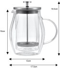 ZAPARZACZ DO KAWY/HERBATY 0,60L FRENCH PRESS KLAUSBERG KB-7683