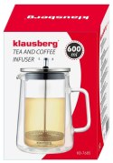 ZAPARZACZ DO KAWY/HERBATY 0,60L FRENCH PRESS KLAUSBERG KB-7685