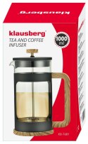 ZAPARZACZ DO KAWY/HERBATY 1.0L FRENCH PRESS KLAUSBERG KB-7681