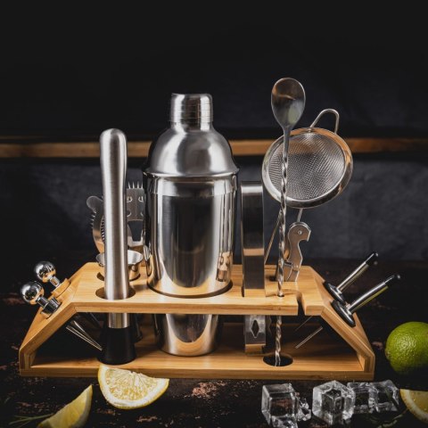 ZESTAW BARMAŃSKI DO DRINKÓW KOKTAJLI 13-ELE SHAKER SREBRNY KLAUSBERG KB-7654 ZESTAW BARMAŃSKI DO DRINKÓW KOKTAJLI 13-ELE SHAKER SREBRNY KLAUSBERG KB-7654