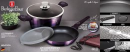 ZESTAW GARNEK Z PATELNIĄ 24CM Z POWŁOKĄ TYTANOWĄ 4 ELEMENTY BERLINGER HAUS PURPLE ECLIPSE BH-7102