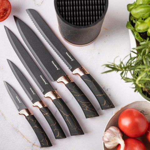 ZESTAW NOŻY KUCHENNYCH W BLOKU 5 EL. KLAUSBERG KB-7799 ZESTAW NOŻY KUCHENNYCH W BLOKU 5 EL. KLAUSBERG KB-7799
