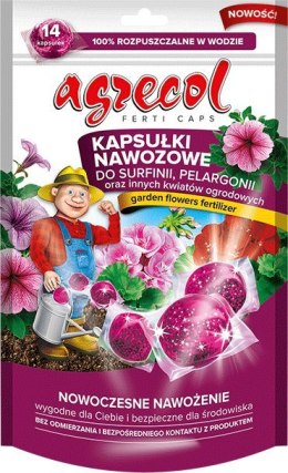 Kapsułki Nawozowe do Surfinii, Pelargonii oraz Innych Kwiatów Ogrodowych 210g Agrecol