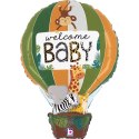 Balon Foliowy - Welcome Baby dżungla Safari 76cm Grabo