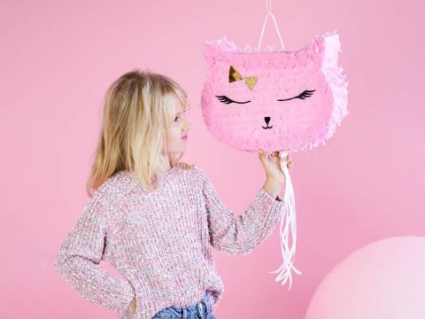 Piniata Urodzinowa Kotek - Spadające Prezenty 35x27x9 cm Partydeco Piniata Urodzinowa Kotek - Spadające Prezenty 35x27x9 cm Partydeco