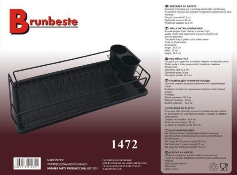 SUSZARKA DO NACZYŃ 50 x 25cm BRUNBESTE BB-1472 SUSZARKA DO NACZYŃ 50 x 25cm BRUNBESTE BB-1472