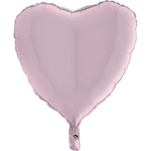 Balon Foliowy - Pastelowy Róż, Serce 46 cm, Grabo Grabo