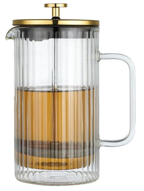 ZAPARZACZ DO KAWY HERBATY SZKLANY 1000ML FRENCH PRESS KLAUSBERG KB-7761 ZŁOTY