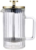 ZAPARZACZ DO KAWY HERBATY SZKLANY 600ML FRENCH PRESS KLAUSBERG KB-7760 ZŁOTY