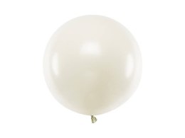 Balon lateksowy Gigant, Kremowy, Pastel Light Cream, 60cm, 1szt Partydeco