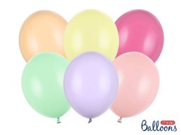 Balony Strong, Kolorowe, Pastel Mix, 30 cm, 50 szt. Partydeco