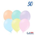 Balony Strong, Kolorowe, Pastel Mix, 30 cm, 50 szt. Partydeco