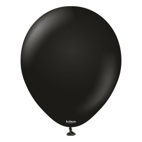 Balony lateksowe Black, czarne Kalisan 45cm, 1 szt. Kalisan